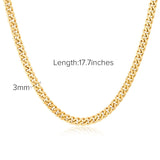 Chunky Double Snake Chain Necklace - WOMONA.COM