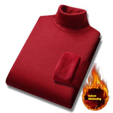 Single-layer Fleece-lined Knitted Bottoming Shirt - WOMONA.COM