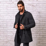 Autumn And Winter Jacket Fashionable Solid Color Woolen - WOMONA.COM