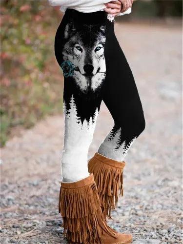Three-dimensional Printing Warm Women's Leggings - WOMONA.COM