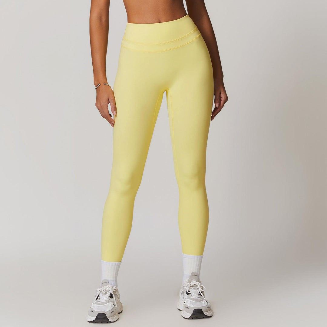 Sanding Tight High Waist Yoga Pants - WOMONA.COM