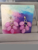 Crystal Short Candy-colored Earrings - WOMONA.COM