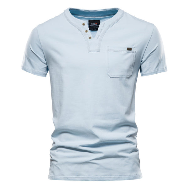 Camiseta deportiva Slim Cotton Pocket para hombre