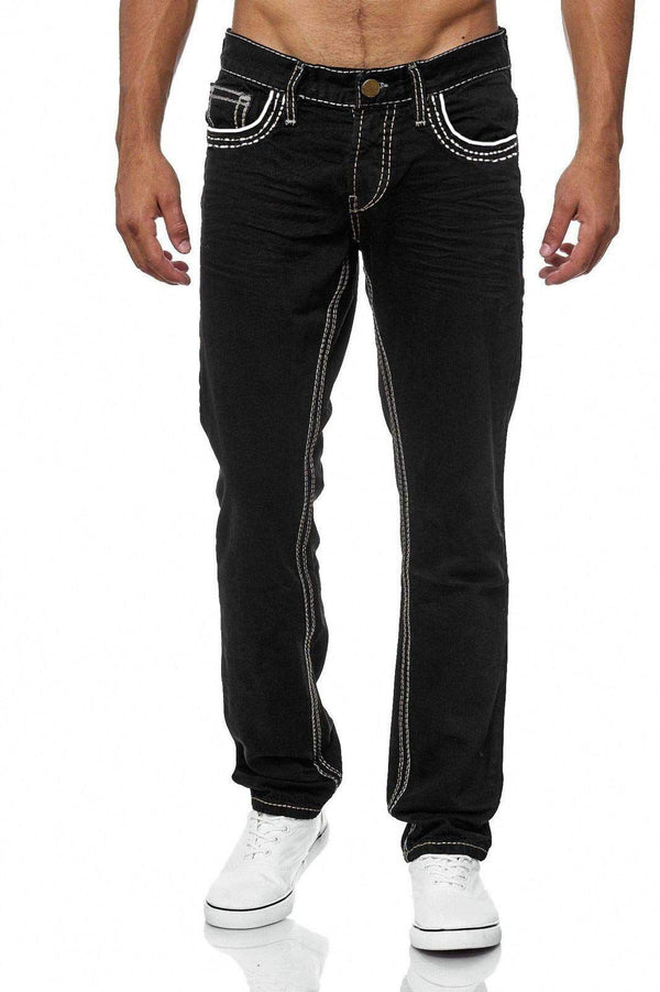 Business Casual Daily Streetwear Trousers Men's - WOMONA.COM