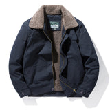 Herbst Winter Herren Baumwolle Kaschmir Revers Baumwolljacke