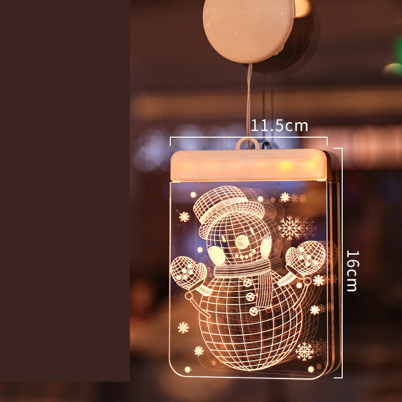 Suction Cup Hanging Lights Christmas Room Decoration - WOMONA.COM