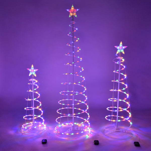 New Style LED Spiral Christmas Tree Light Christmas Spiral Tree - WOMONA.COM