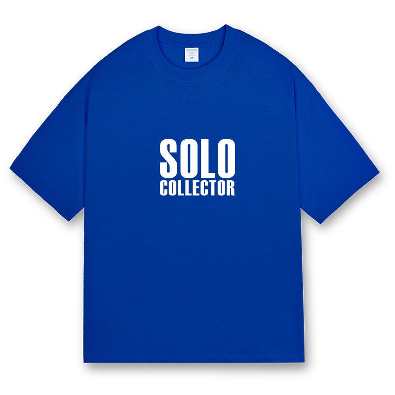 American Retro Short Sleeve Loose T-shirt Men - WOMONA.COM