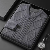 Men's Thickened Thermal Base Sweater - WOMONA.COM