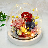 Eternal Flower Rose Glass Cover Gift Box - WOMONA.COM