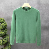 Loose Round Neck Sweater Men's Knitted Shirt - WOMONA.COM