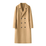 Autumn And Winter Long Over The Knee Reversible Cashmere Coat Men