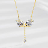 Cute necklace zircon - WOMONA.COM