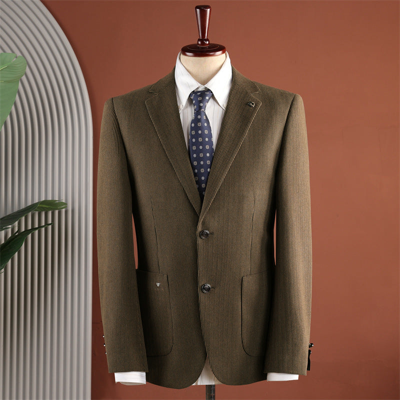 Men's Vintage Two-Button Notch-Lapel Blazer