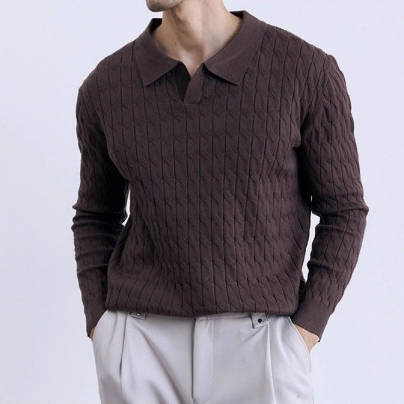Mens Casual Comfortable Pullover Sweater