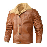 Men's Leather Clothing Loose Casual Slim Fit Handsome - WOMONA.COM