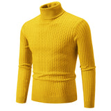 Pullover High Collar Casual Sweater Men - WOMONA.COM