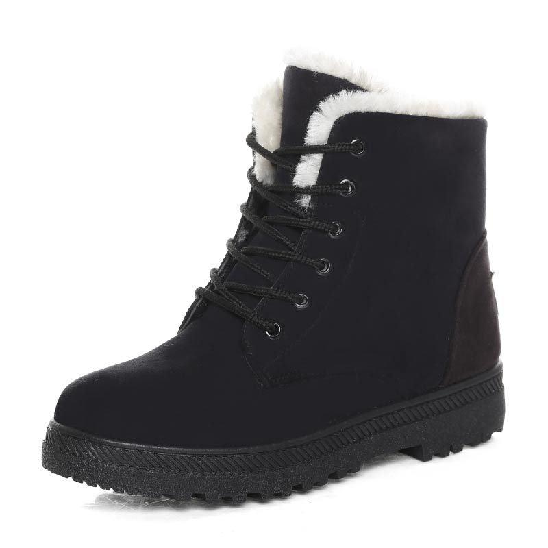 Winter Snow Boots With Warm Plush Ankle Boots - WOMONA.COM