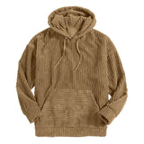 Kangaroo Pocket Hanging Shoulder Hoodie