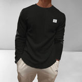 Men's Letter Collage Chest Casual Sweatshirt