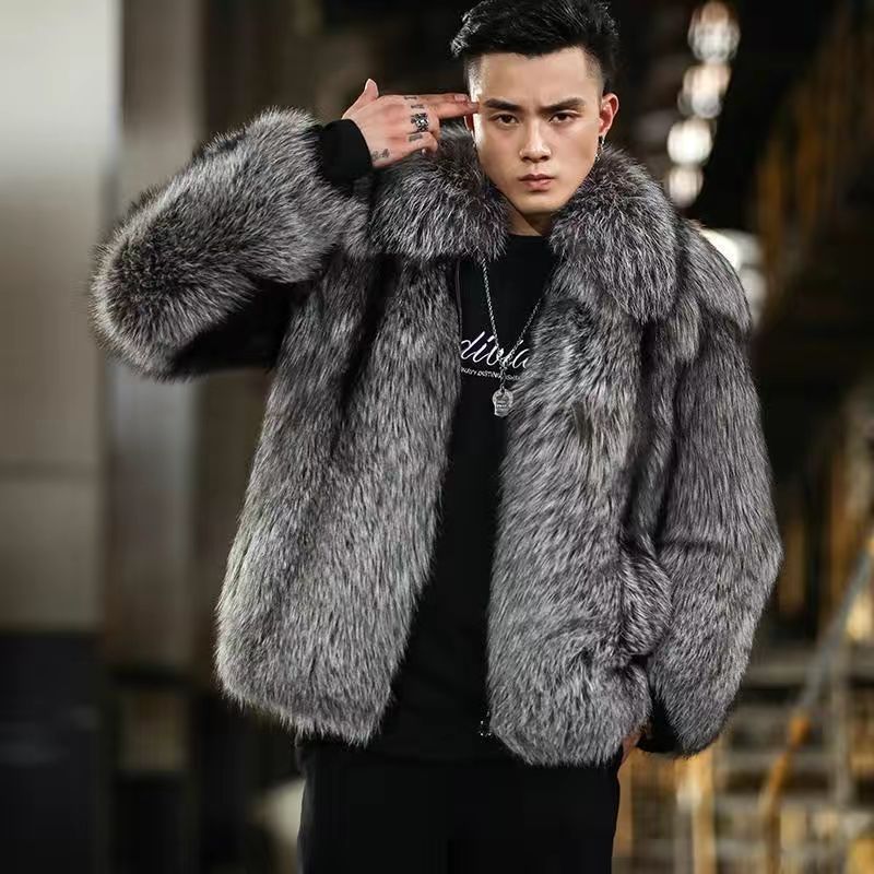 Fox Fur Faux Fur Warm Casual Jacket - WOMONA.COM