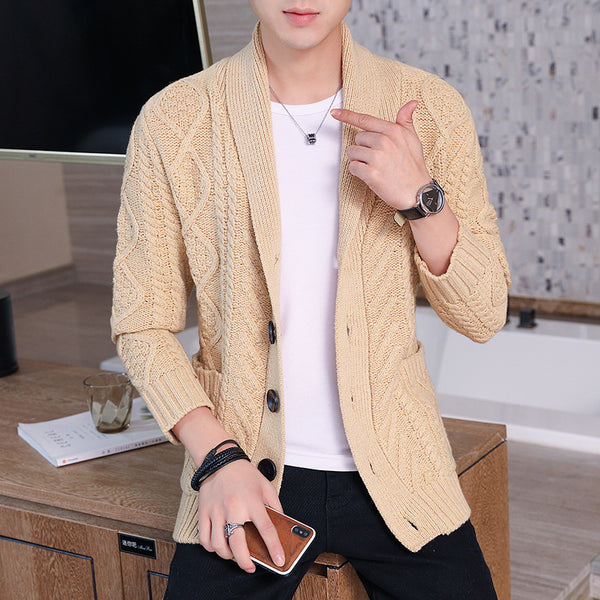 Men's Fashion Simple Sweater Coat