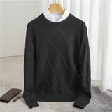 Fashion Woolen Sweater Men's Solid Color - WOMONA.COM