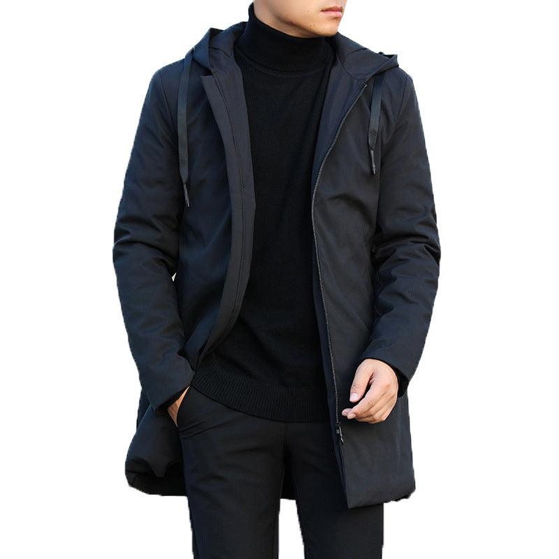 Men's thick hooded casual jacket