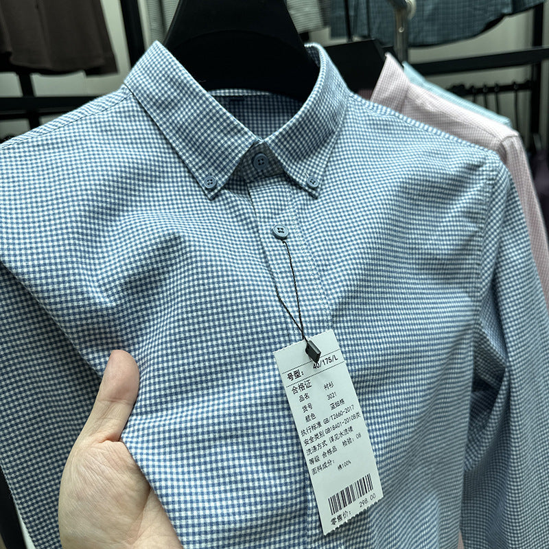 Camisas casuales de moda de manga larga de otoño para hombres