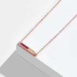 Colorful Zircon Fashion Rainbow Necklace - WOMONA.COM