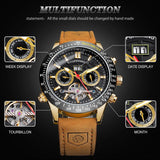 Men's Stylish And Versatile Automatic Mechanical Watch Waterproof - WOMONA.COM