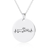 Creative dog cardiogram necklace - WOMONA.COM