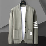 Fashion Cardigan Long Sleeve Sweater Men's Knitwear - WOMONA.COM