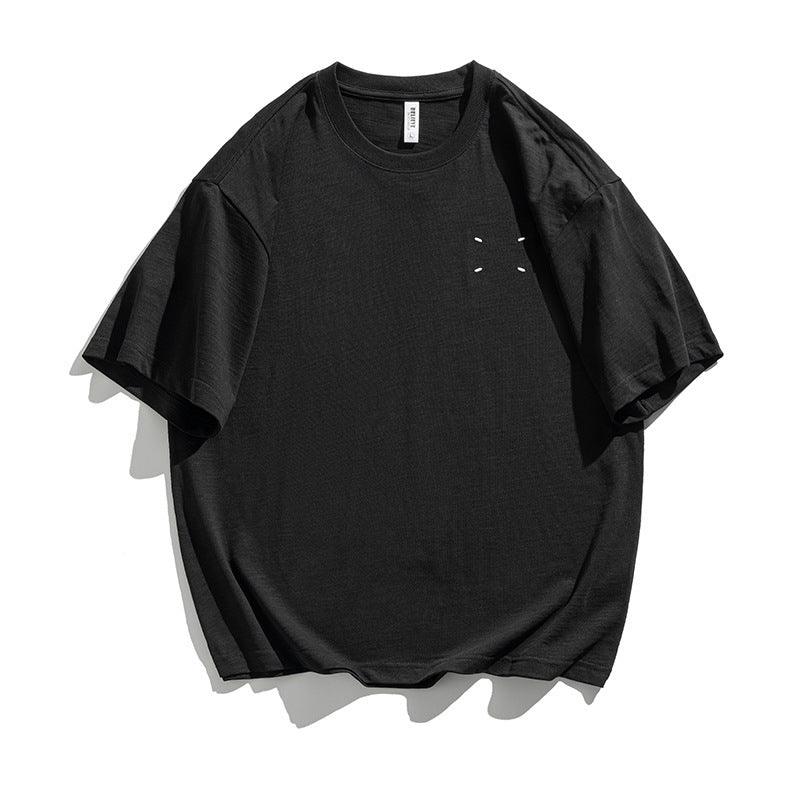 Fashion Simple Cotton Short-sleeved T-shirt Men - WOMONA.COM