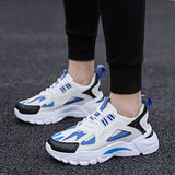 White Sneakers Men Non Slip Walking Running Shoes Sports - WOMONA.COM