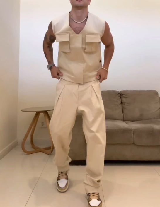 Men's Workwear Vest Two-Piece Set – product image 1