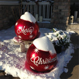 Christmas Ornament Ball Outdoor Pvc 60CM Inflatable Decorated Ball - WOMONA.COM