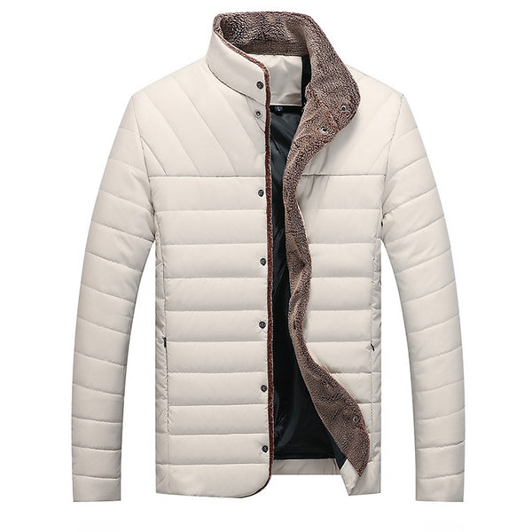 Mid-length Cotton-padded Coat Men's - WOMONA.COM