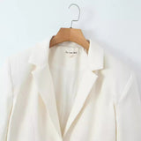 Temperament Pure Color Suit Jacket - WOMONA.COM