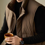 Stand-up Collar Thick Warm Men's Business Casual Jacket - WOMONA.COM