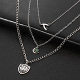 Multilayer short necklace - WOMONA.COM