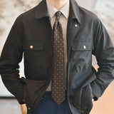 Caramel Multi-pocket Casual Jacket For Men - WOMONA.COM