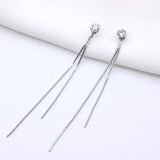 Long female tassel earrings - WOMONA.COM