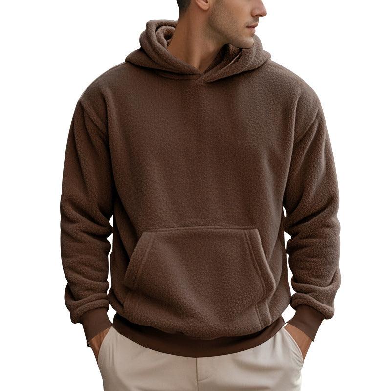 New Men's Double-sided Velvet Loose Sweater Men - WOMONA.COM