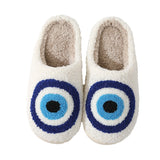 Winter Warm Home Christmas Elk Cotton Slippers - WOMONA.COM