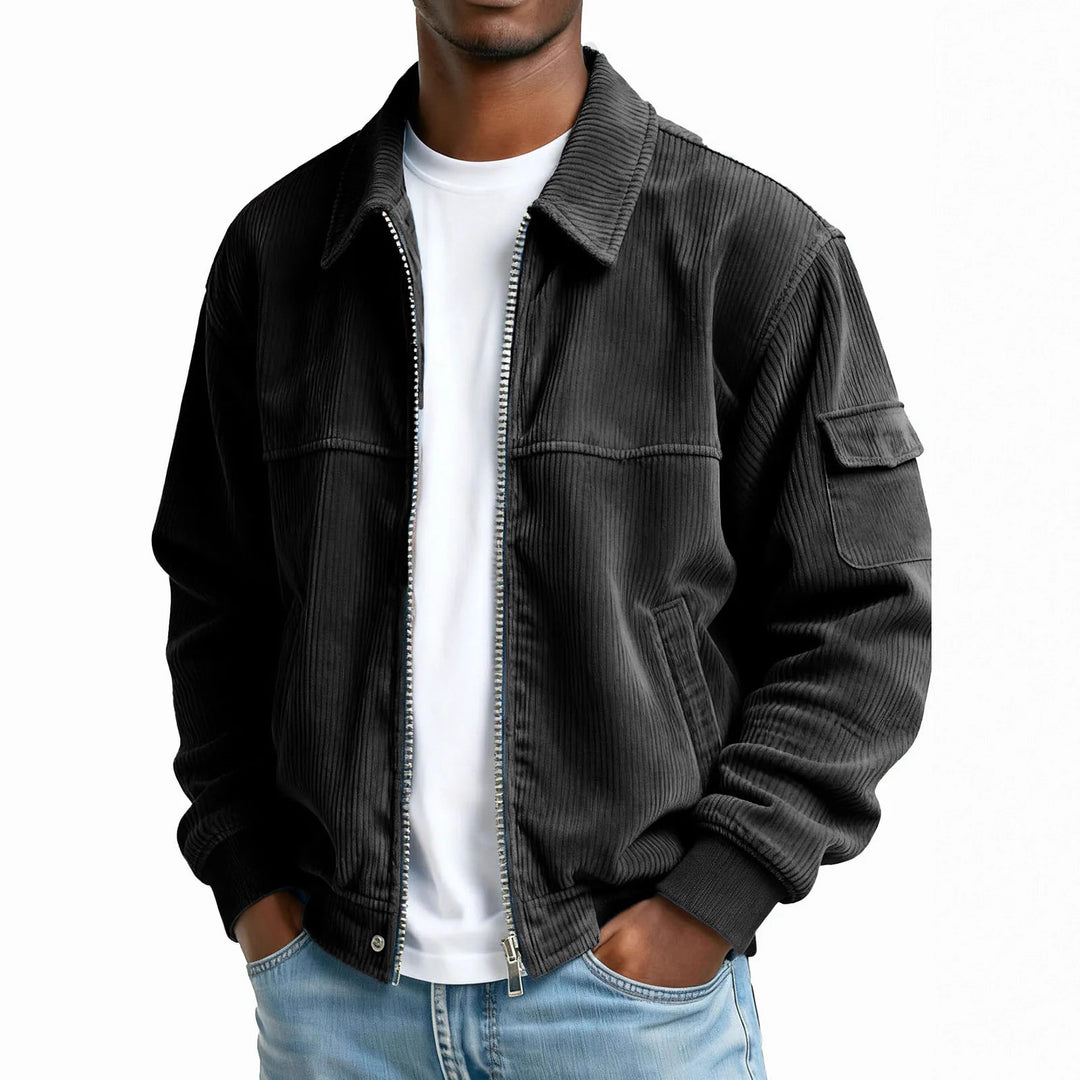 Men's Multi-Pocket Retro Corduroy Jacket - product view 1