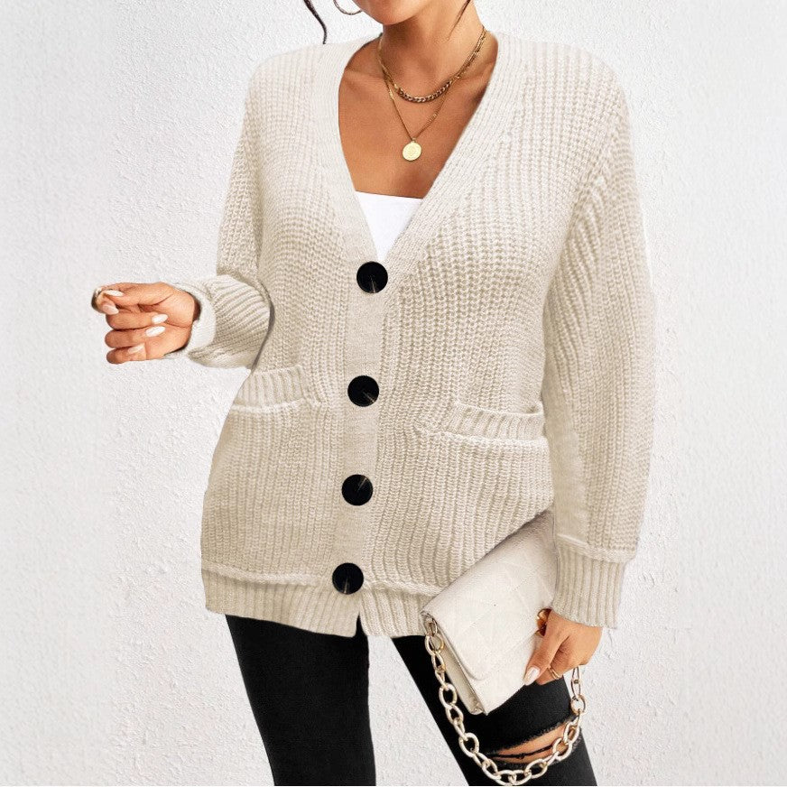 Women's Loose Pockets Button Cardigan - product image 3