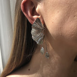 Scallop Leaf Earrings - WOMONA.COM