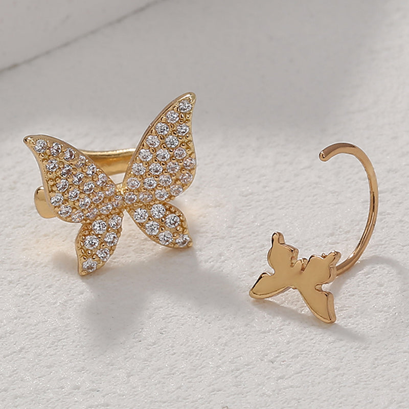 Minority Design Micro-zircon Bow Earrings - WOMONA.COM