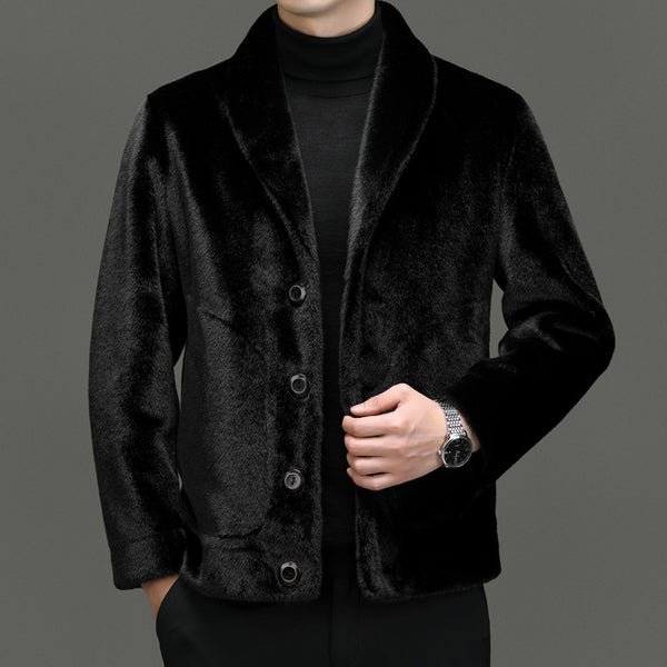 Padded Coat Fur Integrated Double-sided Top